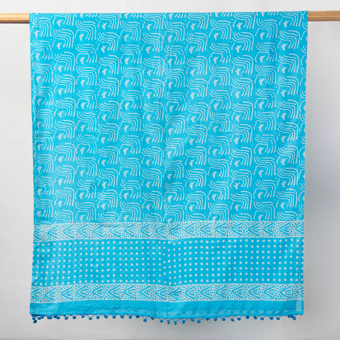 Sky Blue Cotton Dupatta Scarf for women Online