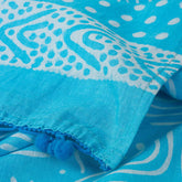 Sky Blue Cotton Dupatta Scarf for women Online