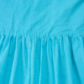 Sky Blue Hand Dyed Cotton Aprons For Womens