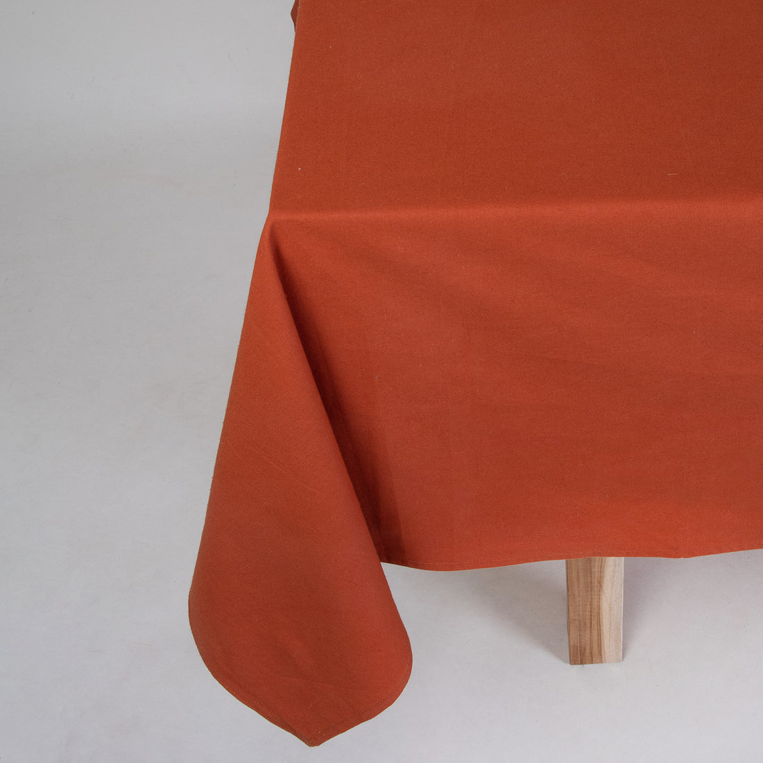 Soft Natural Hand Dyed Orange Dining Roon Table Covers
