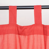 Soft Solid Red Door Window Curtains