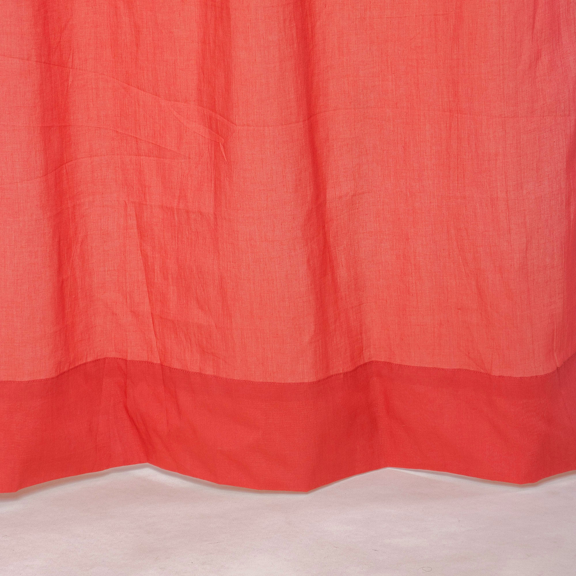 Soft Solid Red Door Window Curtains