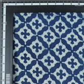 Soft Unique Hand Block Printed Indigo Fabric