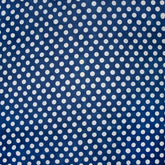 Softest Indigo Blue Polka Dots Cotton Yard Fabric