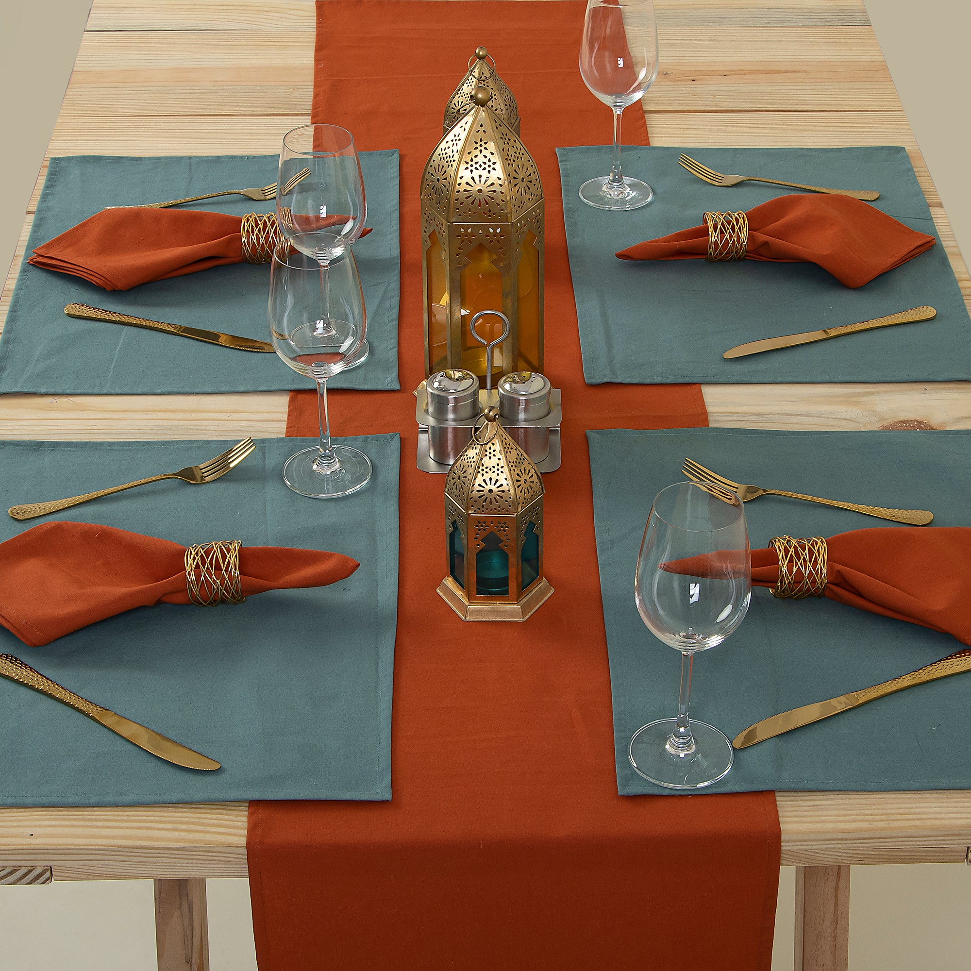 Solid Cotton Dining Valantine Rable Runner