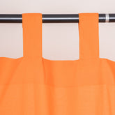 Solid Orange Cotton Curtains For Living Room