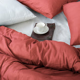 Solid Organic Cotton Duvet Cover With Pillow Cover