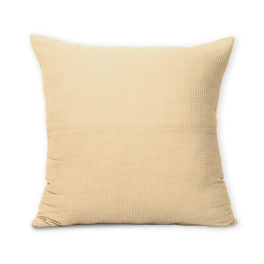 Solid Organic Cotton Waffle Cushion Cover For Sofa