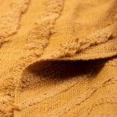 Solid Yellow Pure Cotton Couch Throw Blanket