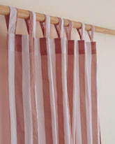 Stripe Block Printed Cotton Curtains Windows