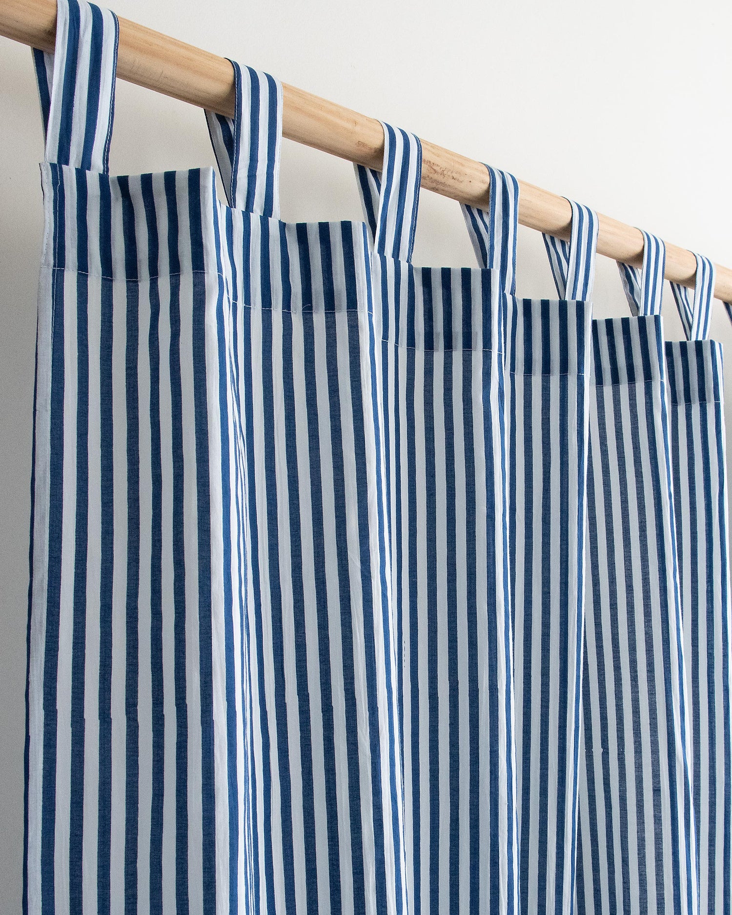 Striped Block Printed Cotton Curtains In India
