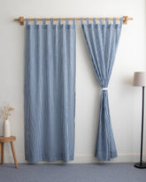 Striped Block Printed Cotton Curtains In India