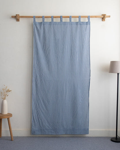 Striped Block Printed Cotton Curtains In India