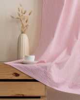 Striped Block Printed Cotton Curtains for Home Decor