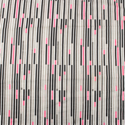 Striped Hand Block Print Fabric from India