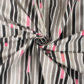 Striped Hand Block Print Fabric from India