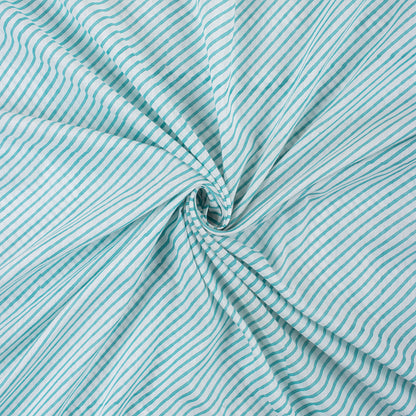 Striped Light Weighted Indian Block Print Fabric