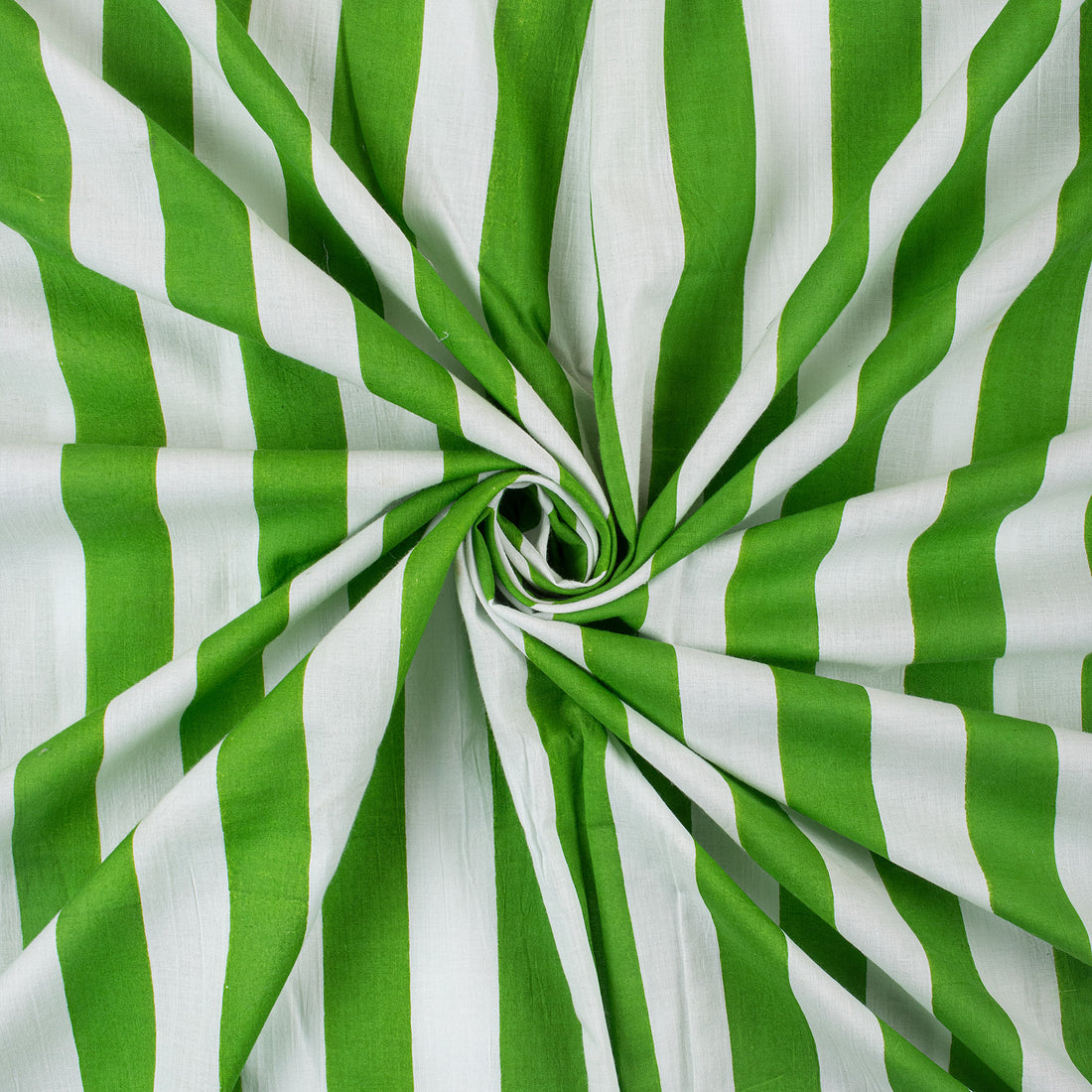 Striped Printed Cotton Fabric By The Yard