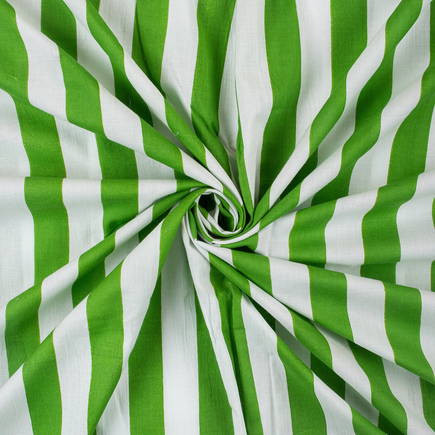 Striped Printed Cotton Fabric By The Yard
