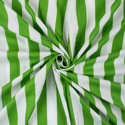 Striped Printed Cotton Fabric By The Yard