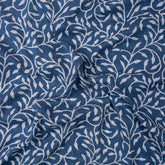  Stunning Indigo Blue Pure Cotton Hand Block Print Fabric