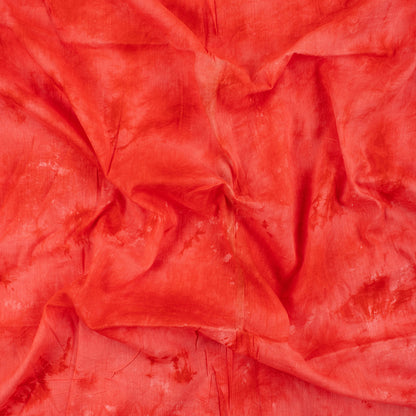 Stunning Red Tie Dye Cotton Shibori Fabric
