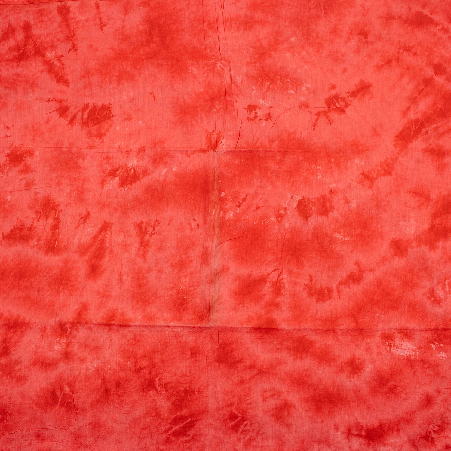 Stunning Red Tie Dye Cotton Shibori Fabric