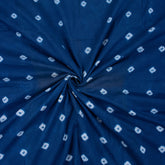 Stylish Blue Cotton Shibori Tie Dye Fabric