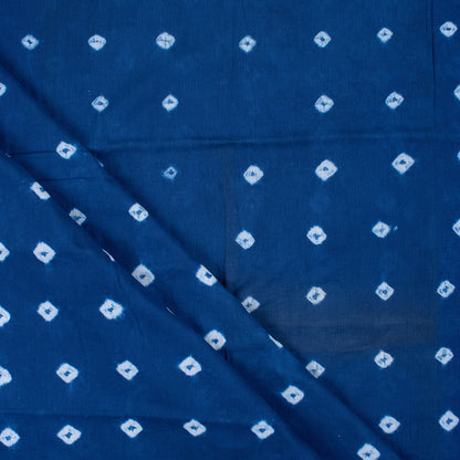 Stylish Blue Cotton Shibori Tie Dye Fabric
