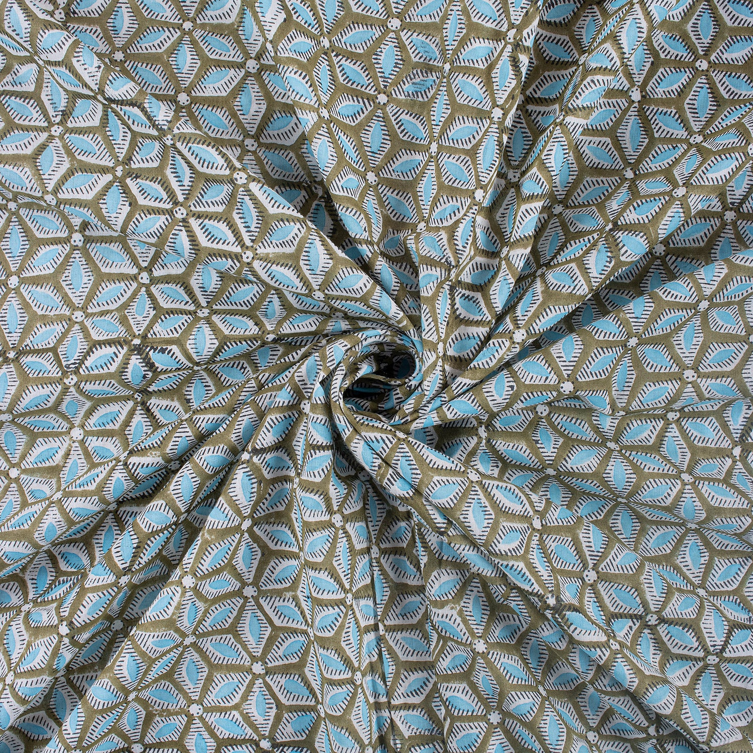 Stylish Blue Hand Block Hand Block Print Online