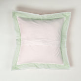 Stylish Hand Made Kantha Stitched Green Stripe Cushion Cover