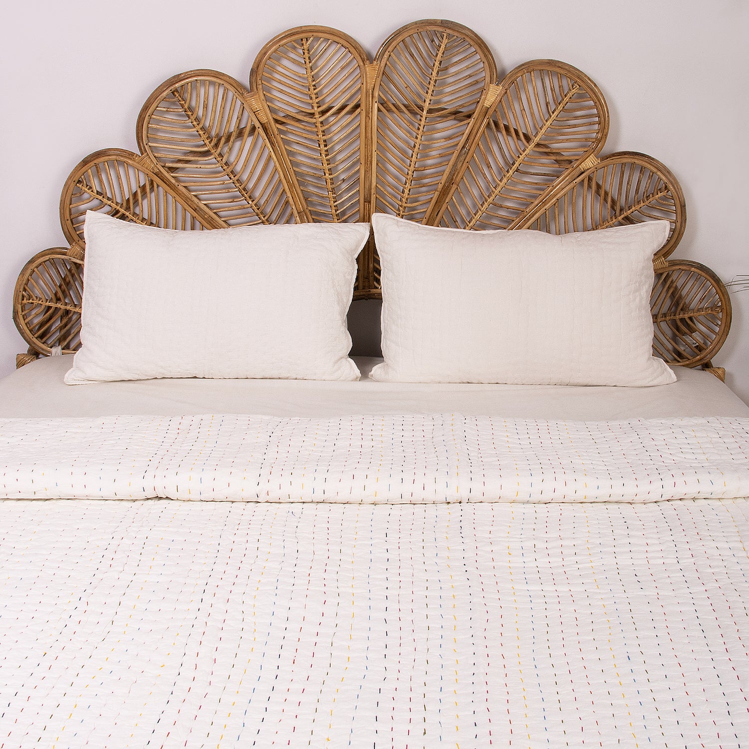 Stylish Hand Stitched Cotton Kantha Quilt Blanket