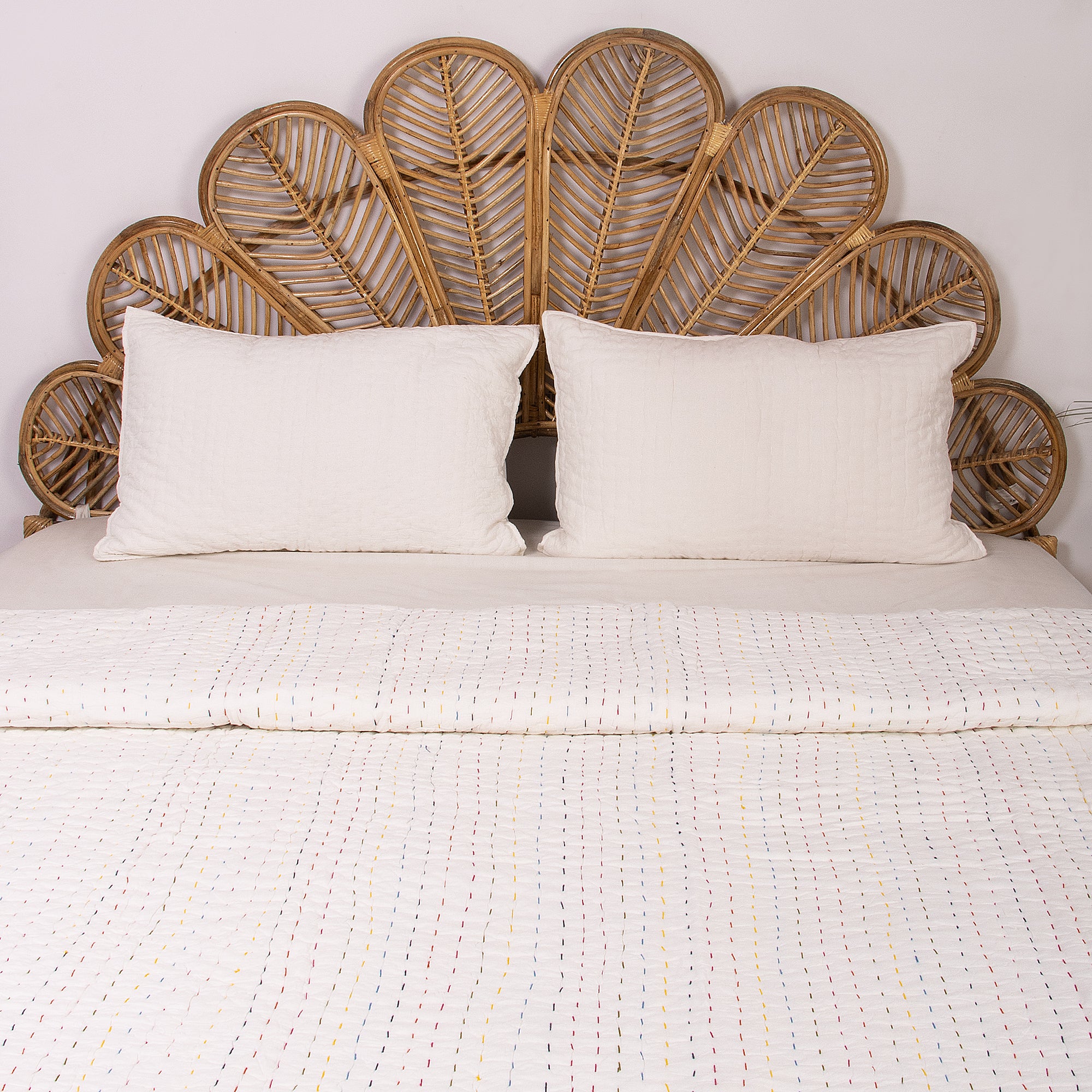 Stylish Hand Stitched Cotton Kantha Quilt Blanket