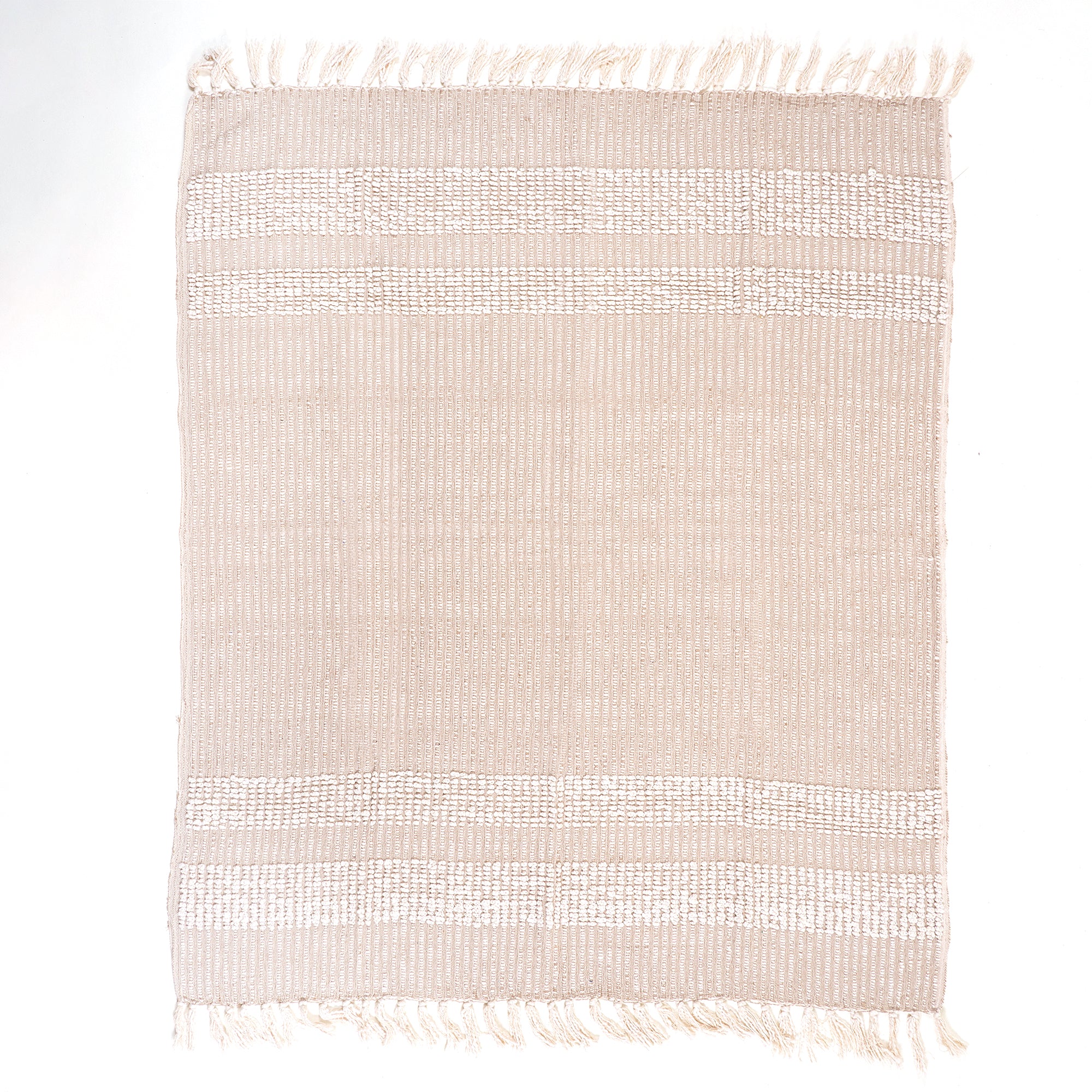 Stylish Hand Woven Cotton Reversible Throw Blanket