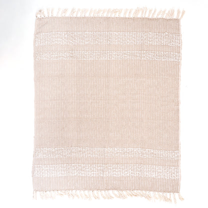 Stylish Hand Woven Cotton Reversible Throw Blanket