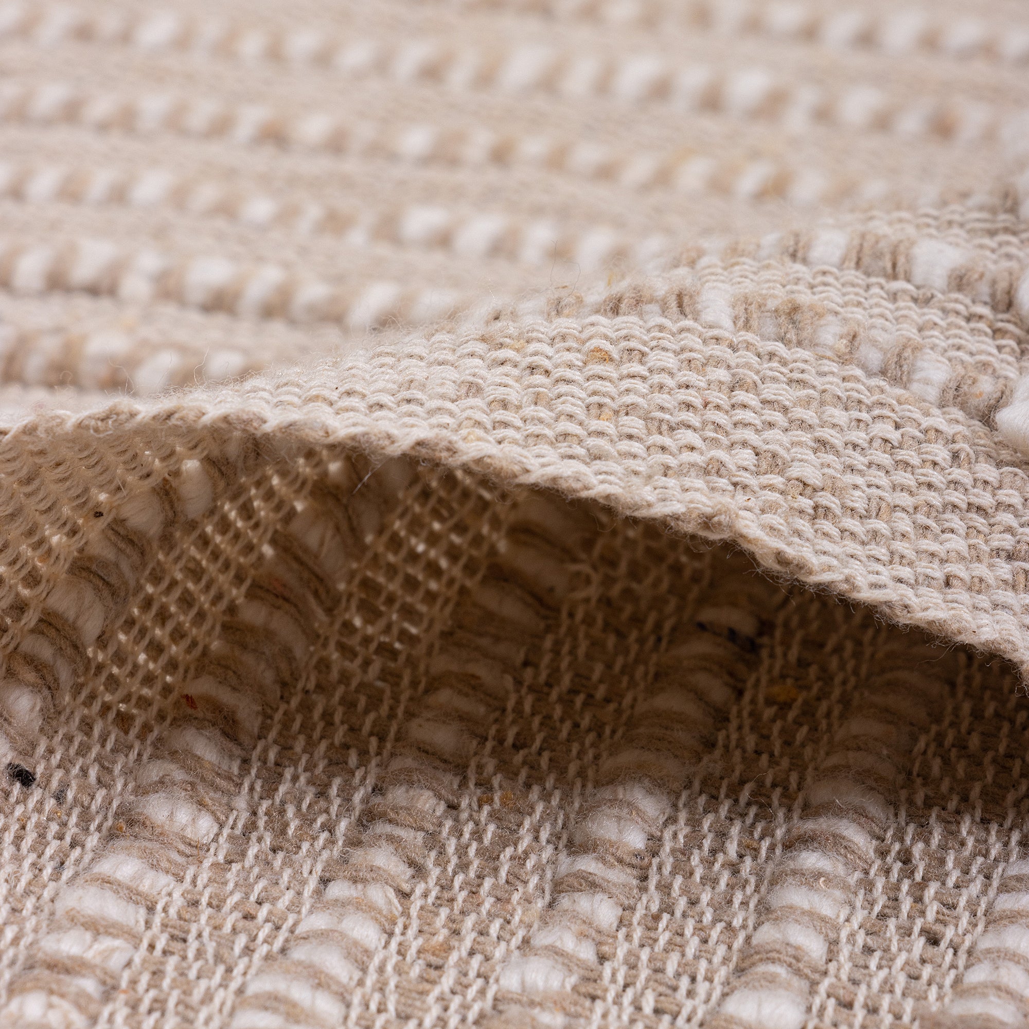 Stylish Hand Woven Cotton Reversible Throw Blanket