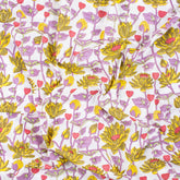 Stylish Multi Floral Hand Block Printed Cotton Fabric