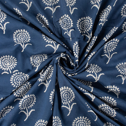 Sustainable Block Printed Discharge Fabric