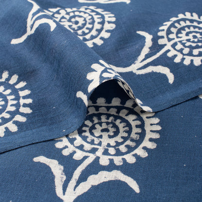 Sustainable Block Printed Discharge Fabric