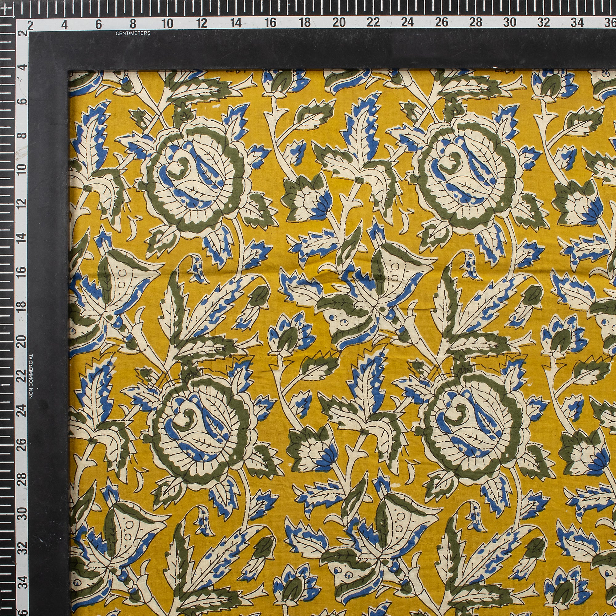 Sustainable Hand Block Floral Printed Bagru Fabric