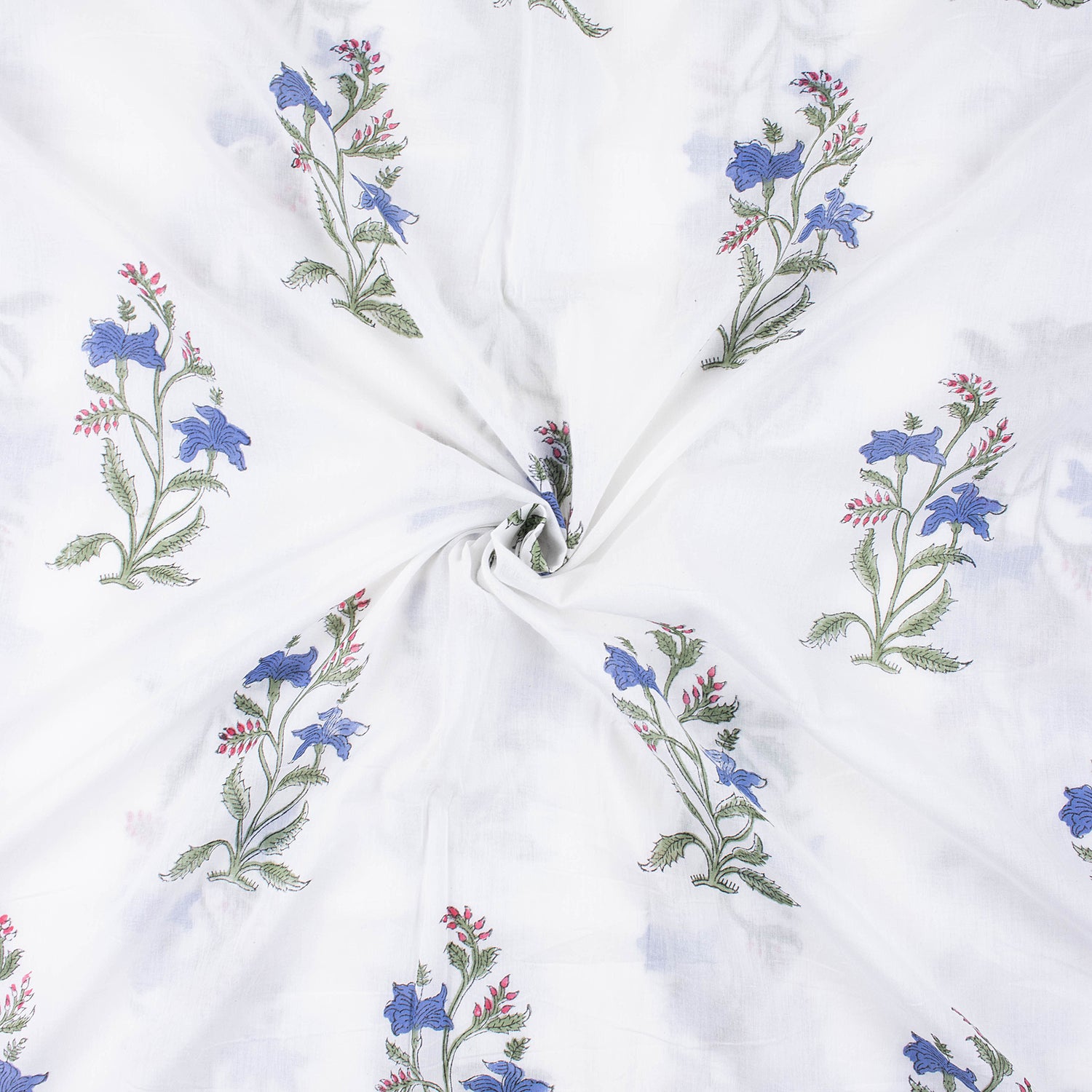 Sustainable Hand Block Printed Pure Cotton Fabric