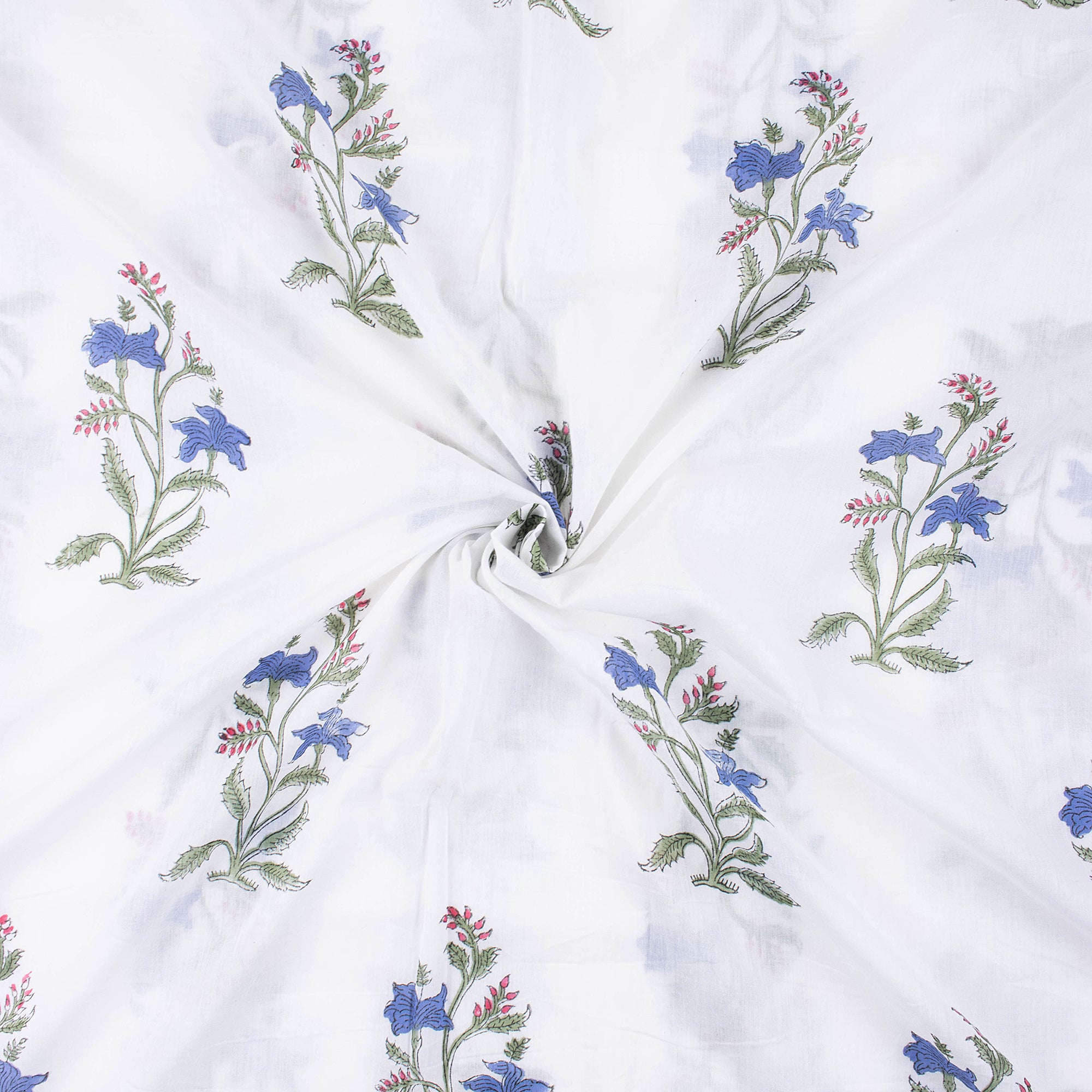 Sustainable Hand Block Printed Pure Cotton Fabric