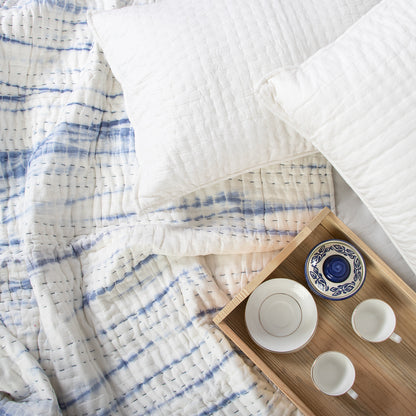 Tie Dye Indian Cotton Kantha Winter Quilt Blanket