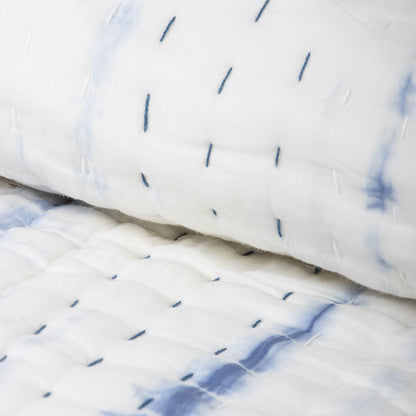 Tie Dye Indian Cotton Kantha Winter Quilt Blanket