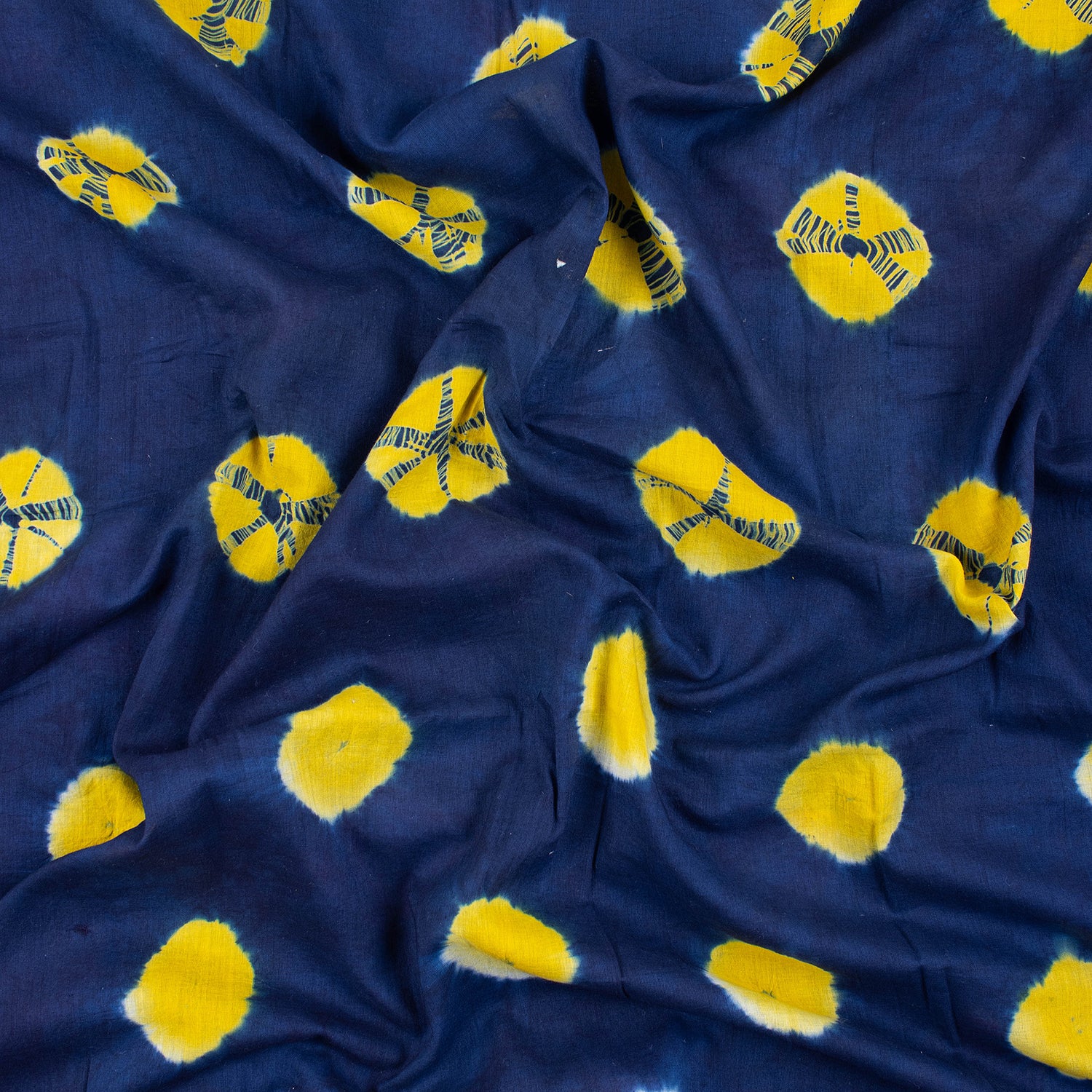 Tie Dye Shibori Cotton Fabric