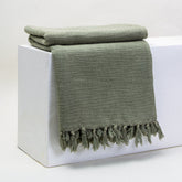 Top Solid Cotton Throw Blanket For Home Decor