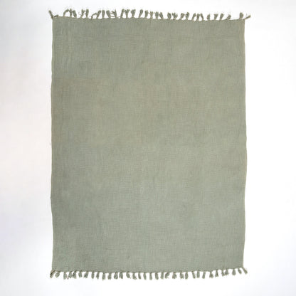 Top Solid Cotton Throw Blanket For Home Decor