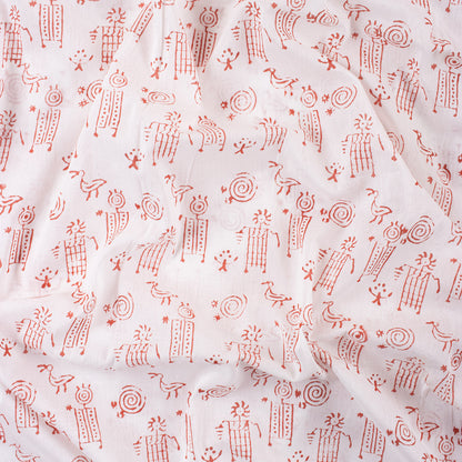 Traditional Hand Block Printed Organic Cotton Fabric
