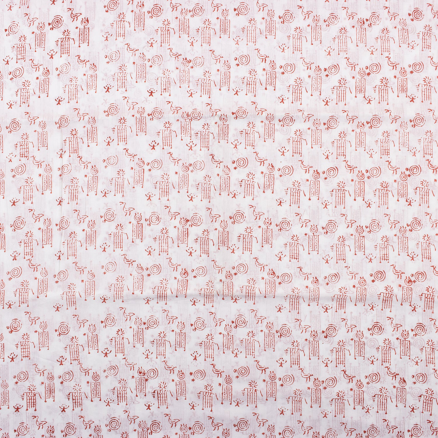Traditional Hand Block Printed Organic Cotton Fabric