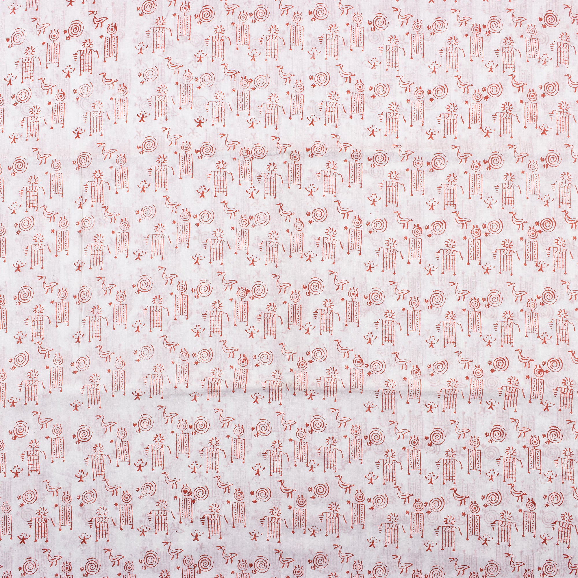 Traditional Hand Block Printed Organic Cotton Fabric